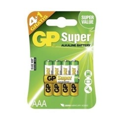 GP Bateries - Alkaline AAA 4+1 Blister - baterie
